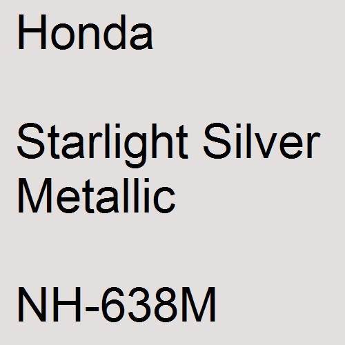 Honda, Starlight Silver Metallic, NH-638M.